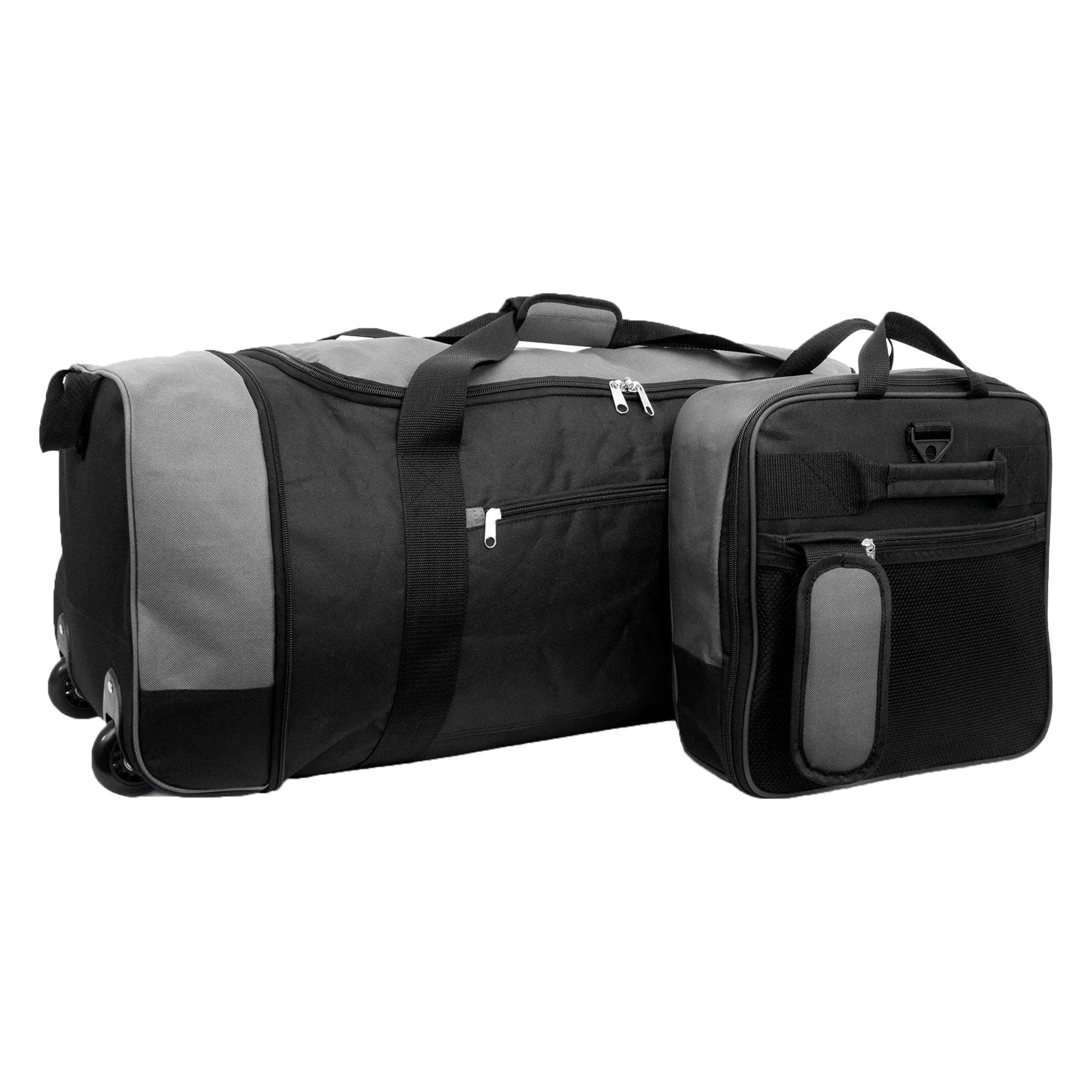 Large Travel Bag With Wheels (Grey) - iN Travel