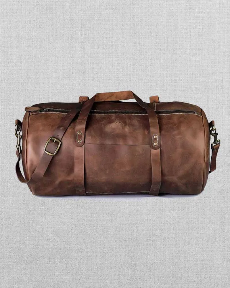 SHANGRILA DARK BROWN VINTAGE DUFFLE